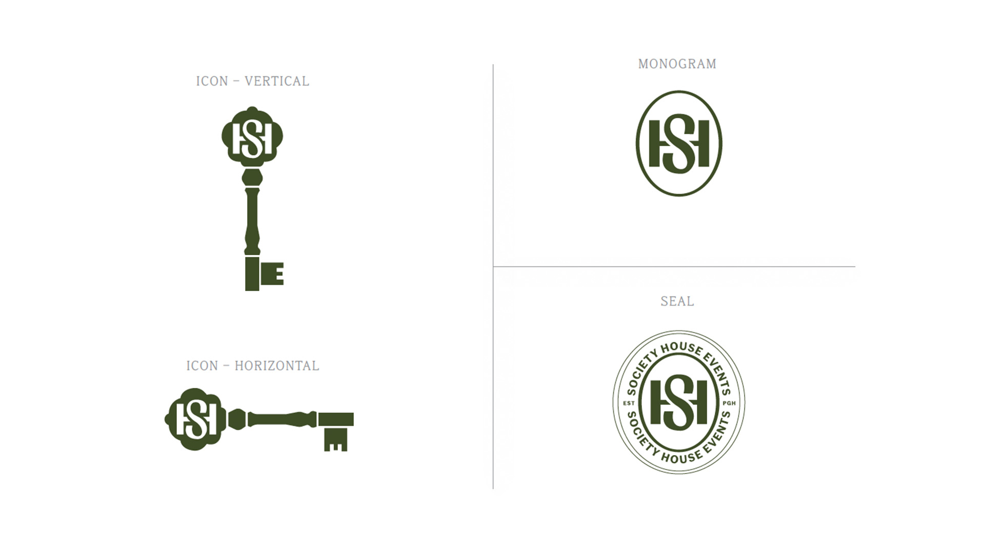 The identity system contains the official seal, monogram, and logomark.