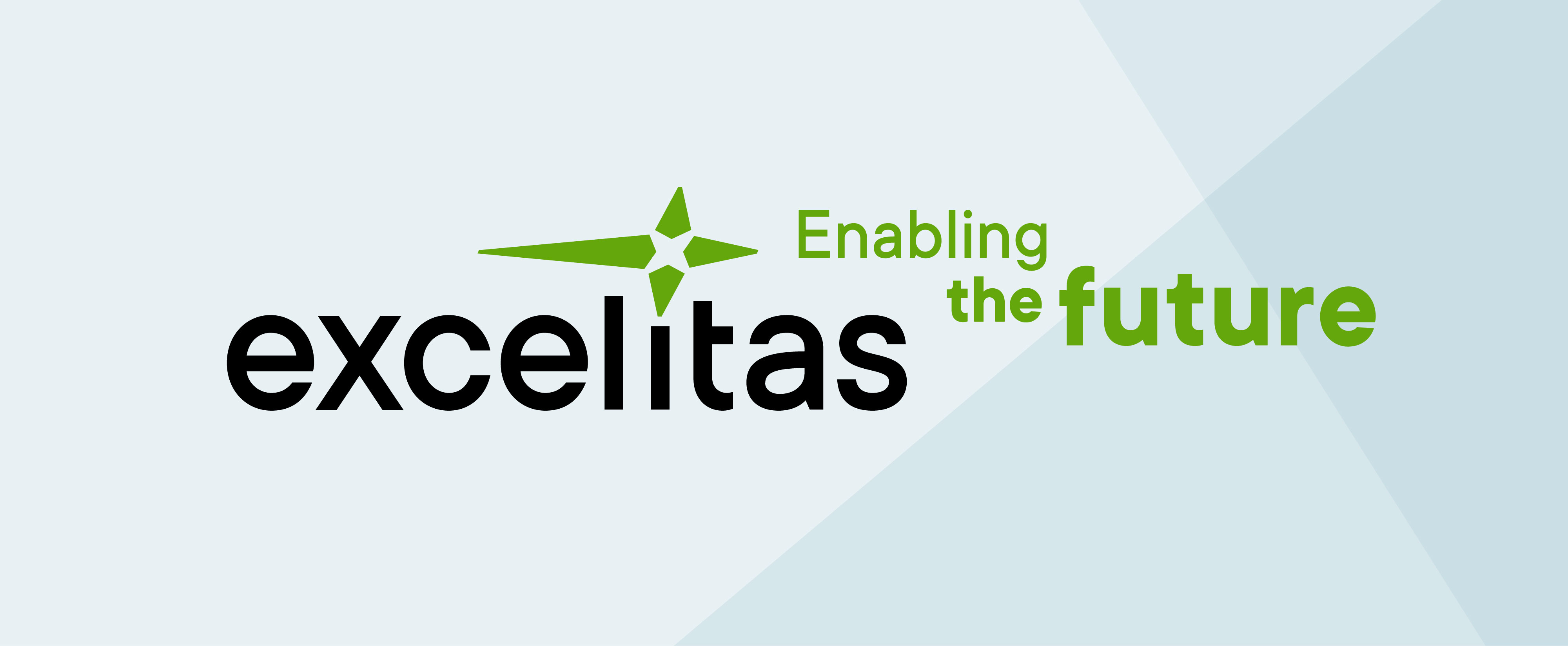 Excelitas logo and tagline, Enabling the Future