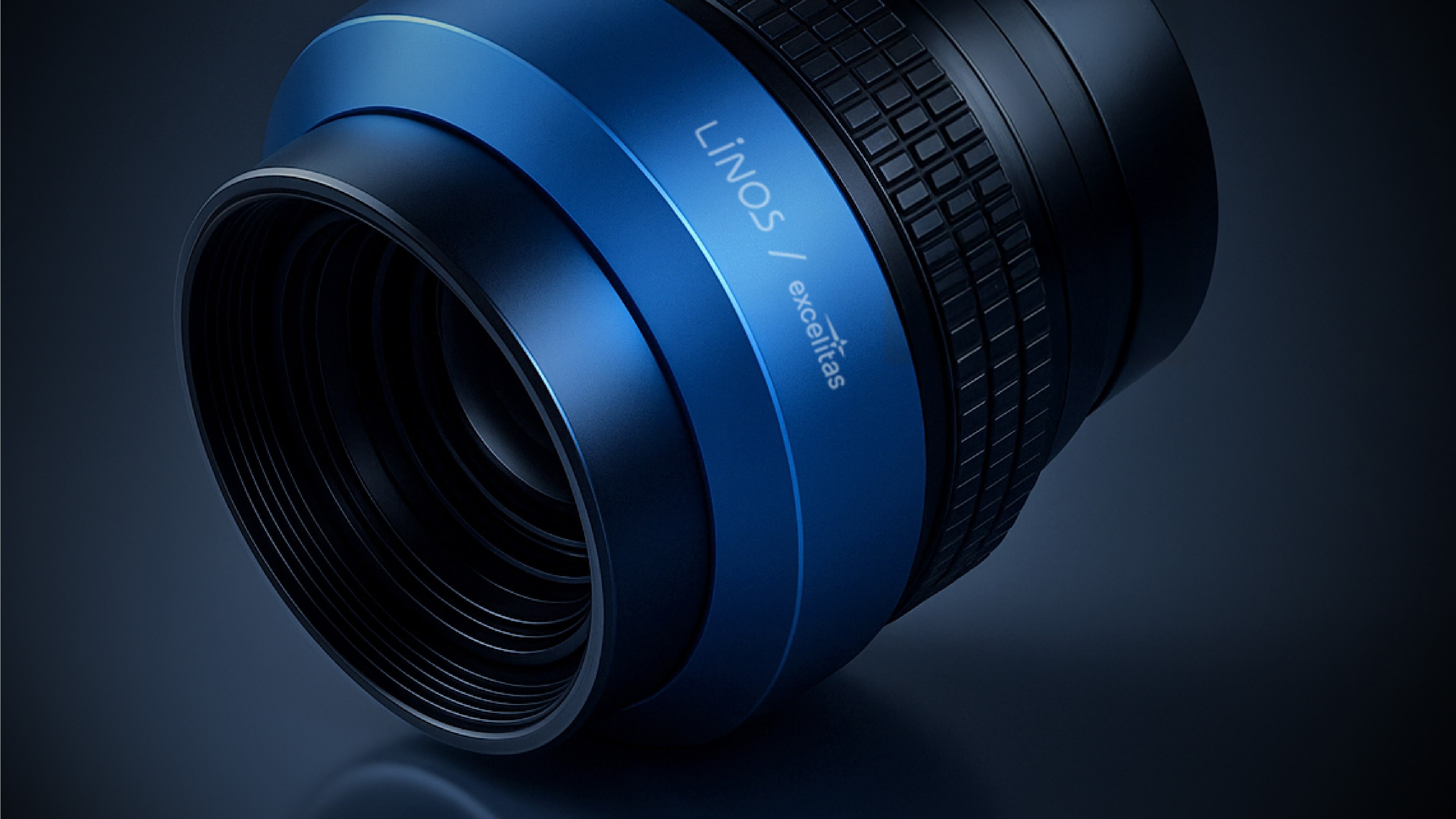 Linos, an Excelitas sub brand, with the endorsed-brand treatment on product.