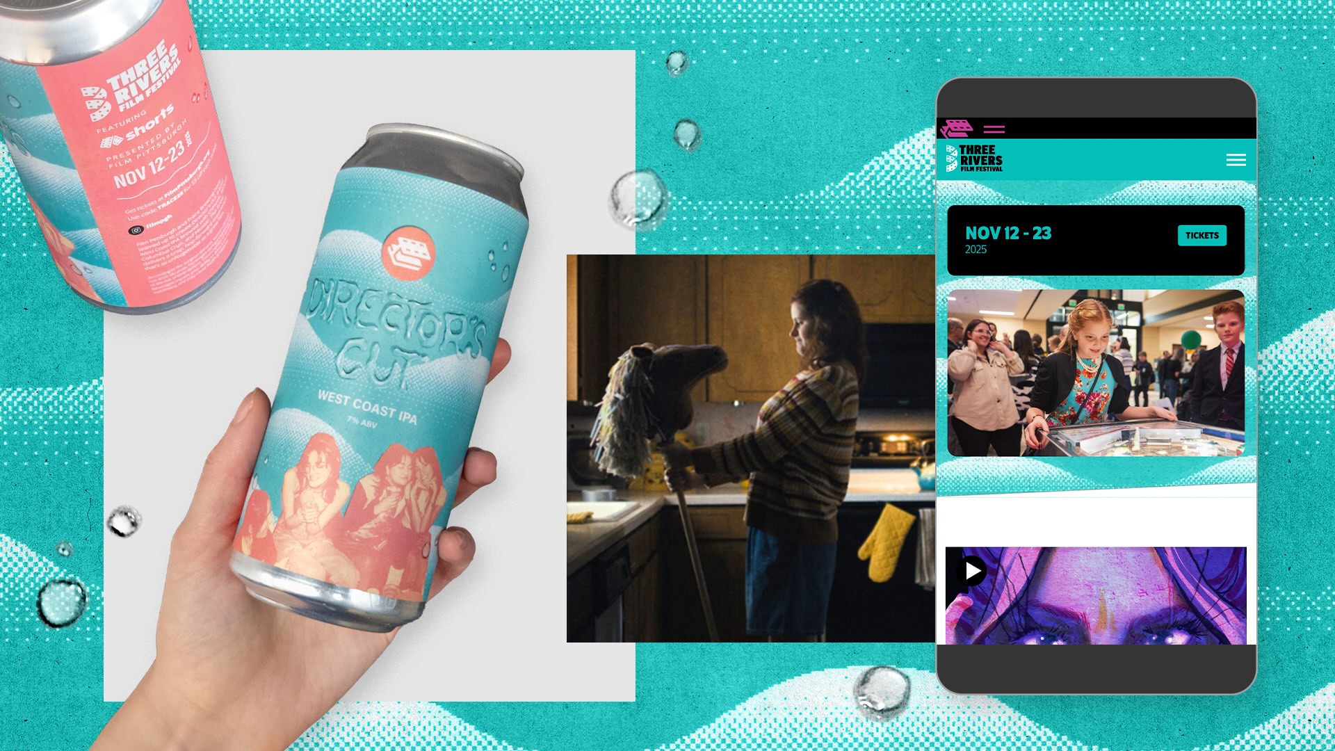 The Director's Cut beer label, a west coast IPA collaboration between Trace Brewing and Film Pittsburgh