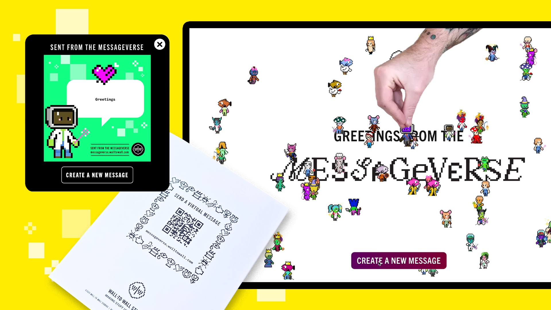 MessageVerse home screen