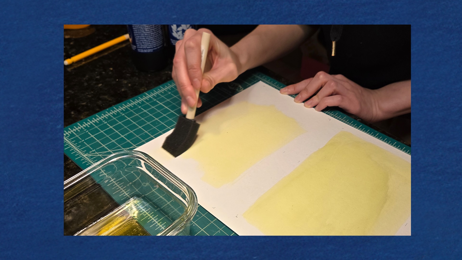 Behind-the-scenes look at the cyanotype design approach.