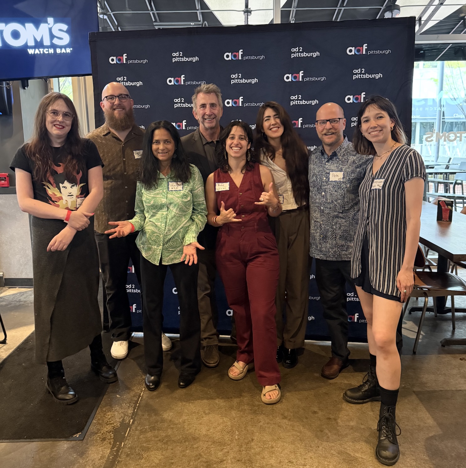 The W|W team having some fun at the 2025 ADDY Awards.