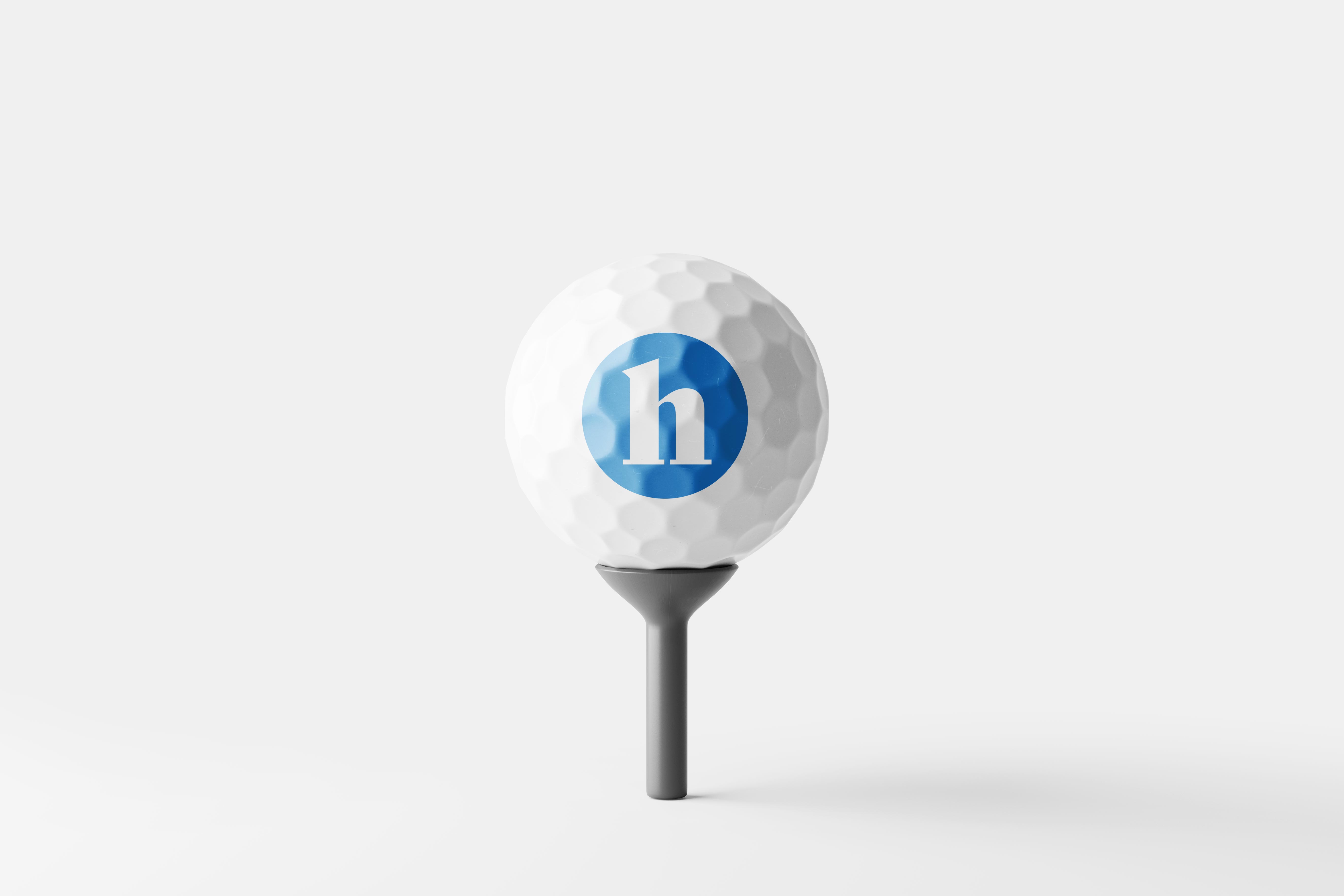 The Herald Group branded golf ball