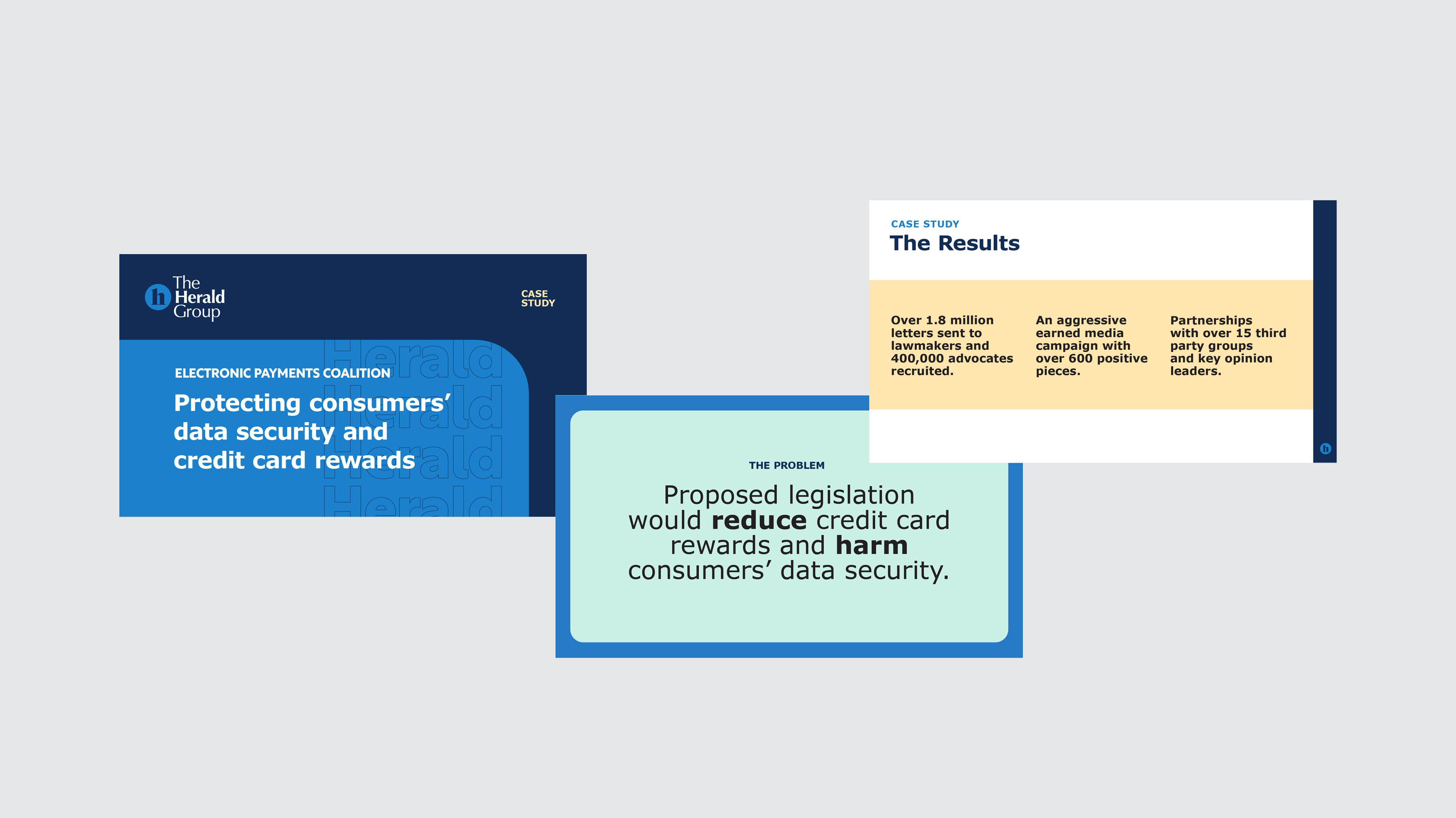 The Herald Group branded presentation slides