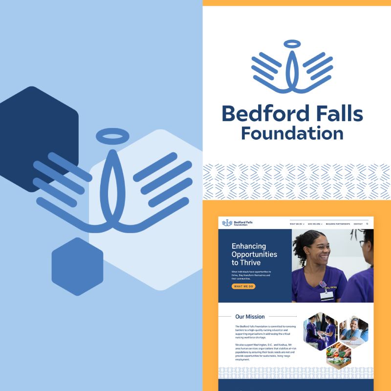 Bedford Falls Foundation integrated branding