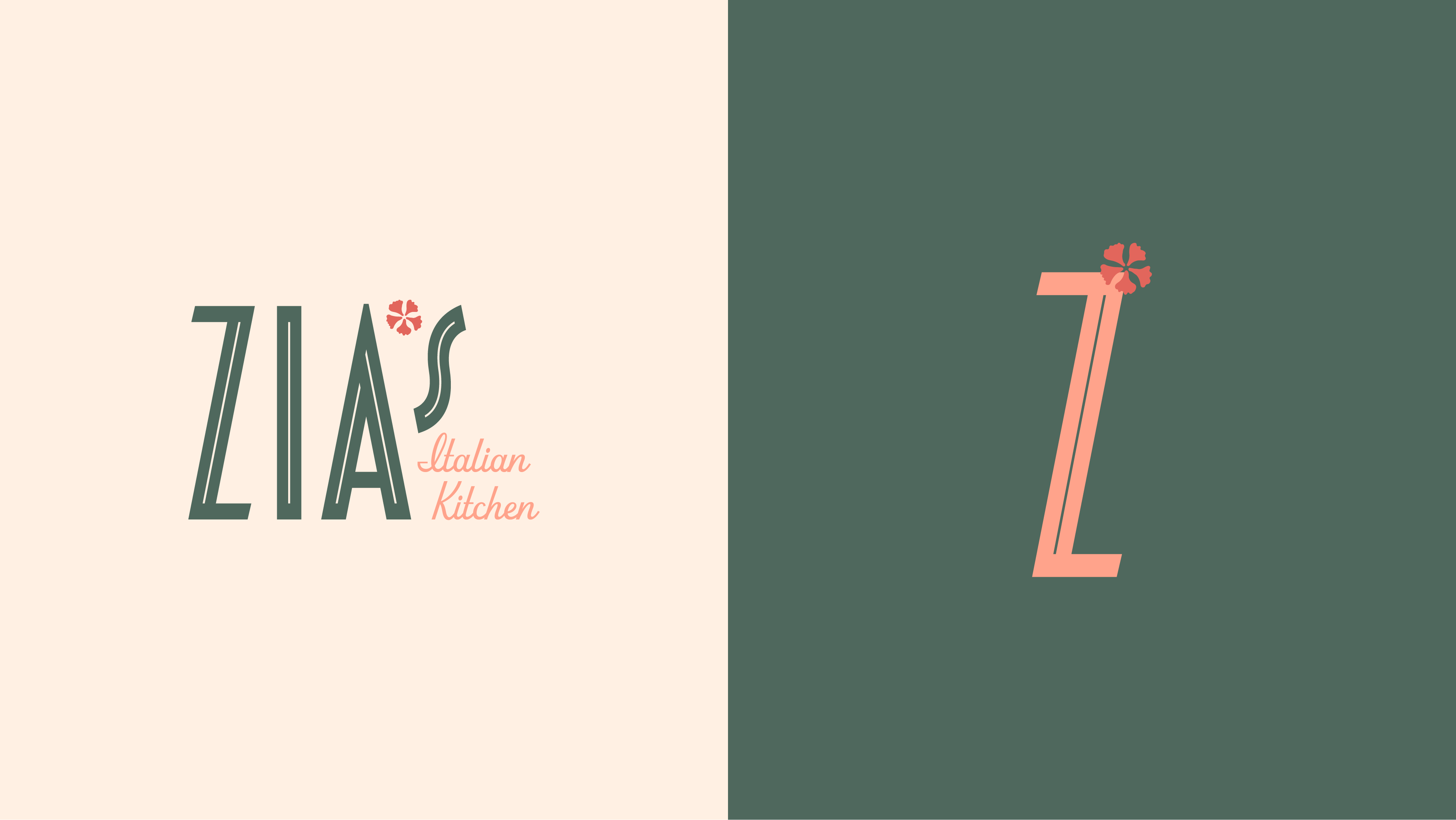 Zia's Primary and Secondary Logos